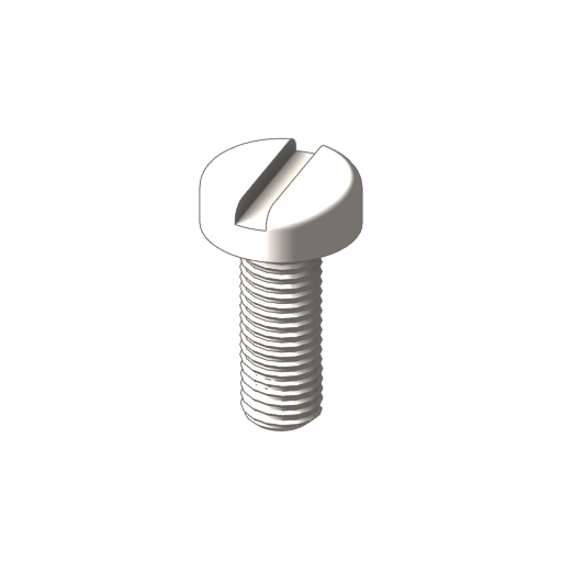 titanium pan slotted machine screws