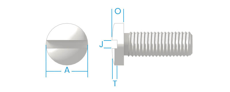 Fillister Slotted Machine Screws