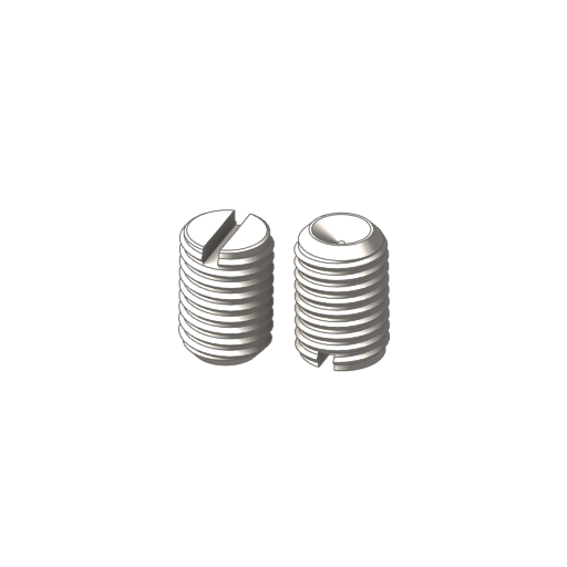 titanium slotted set screws